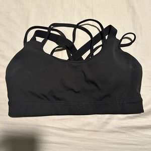 Curves N Combatboots Black Sports Bra Size Medium